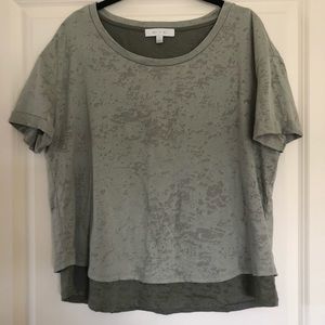 Anthropologie Short Sleeve Top  eir + al  Size S